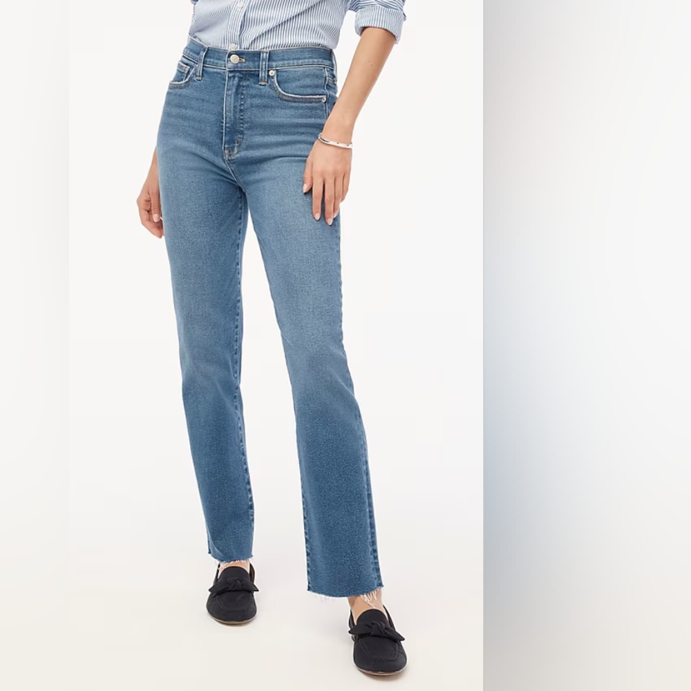 J.Crew Stovepipe Jeans with Raw Hem